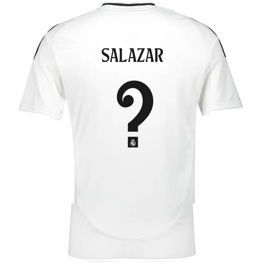 Niño Camiseta Isra Salazar #0 Blanco 1ª Equipación 2024/25 La Camisa México