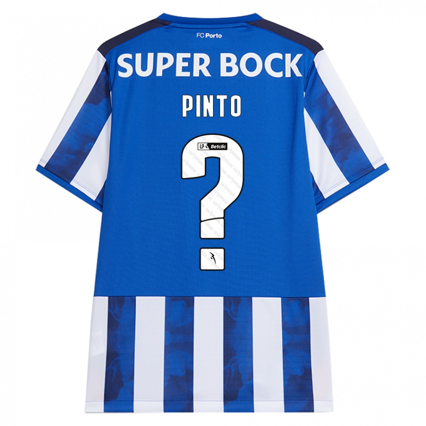 Niño Camiseta Gonçalo Pinto #0 Azul Blanco 1ª Equipación 2024/25 La Camisa México