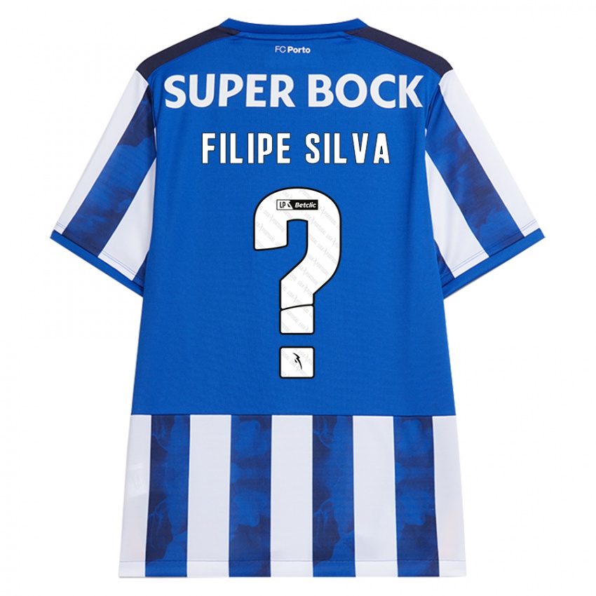 Niño Camiseta Filipe Silva #0 Azul Blanco 1ª Equipación 2024/25 La Camisa México