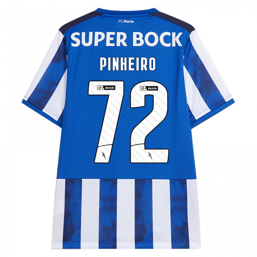 Niño Camiseta Rodrigo Pinheiro #72 Azul Blanco 1ª Equipación 2024/25 La Camisa México