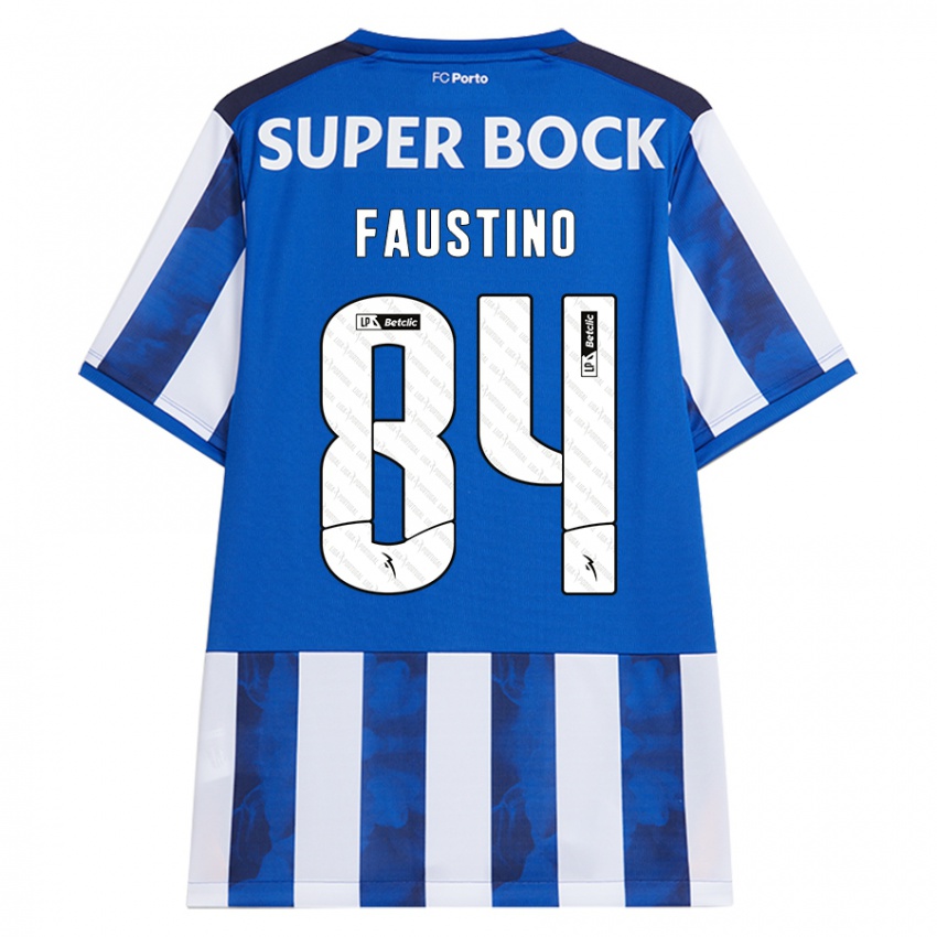 Niño Camiseta Levi Faustino #84 Azul Blanco 1ª Equipación 2024/25 La Camisa México