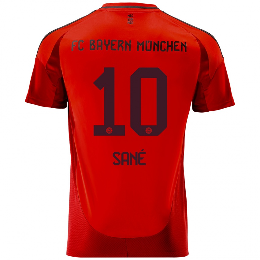 Niño Camiseta Leroy Sane #10 Rojo 1ª Equipación 2024/25 La Camisa México