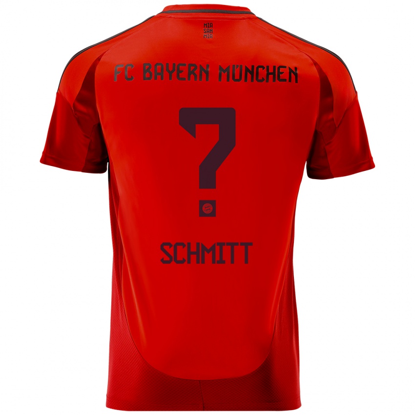 Niño Camiseta Max Schmitt #0 Rojo 1ª Equipación 2024/25 La Camisa México