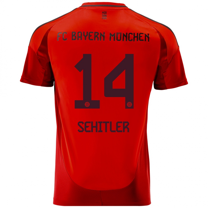 Niño Camiseta Alara Şehitler #14 Rojo 1ª Equipación 2024/25 La Camisa México