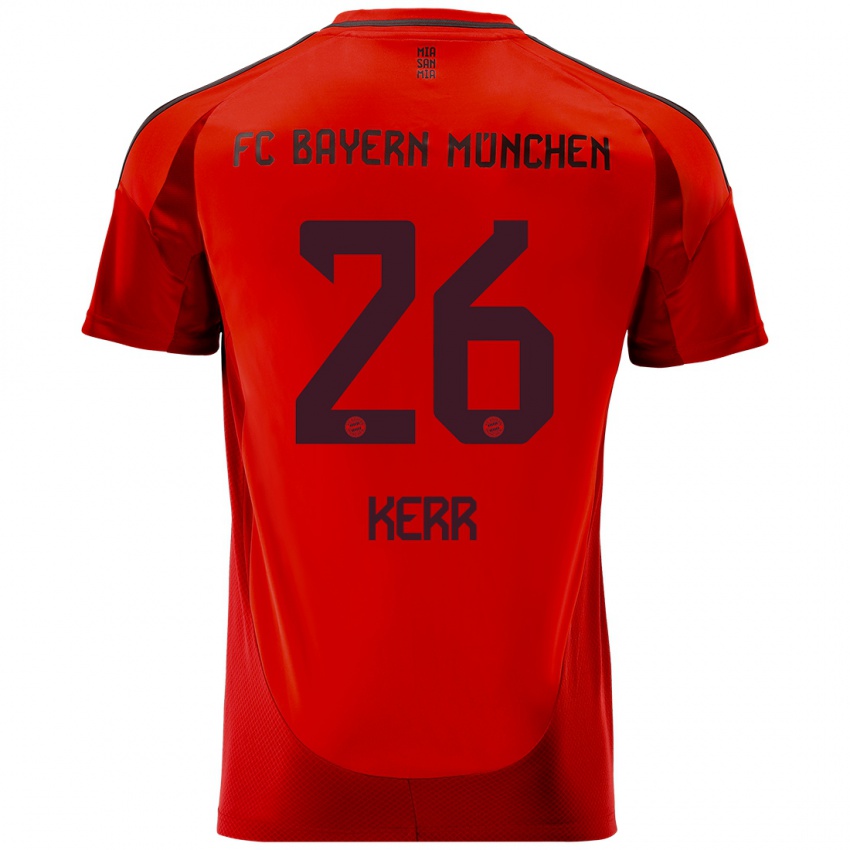 Niño Camiseta Samantha Kerr #26 Rojo 1ª Equipación 2024/25 La Camisa México