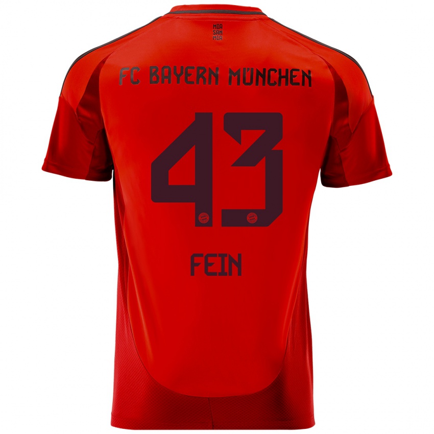 Niño Camiseta Adrian Fein #43 Rojo 1ª Equipación 2024/25 La Camisa México