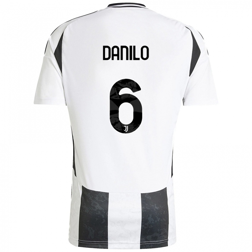 Niño Camiseta Danilo #6 Blanco Negro 1ª Equipación 2024/25 La Camisa México