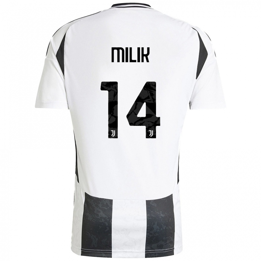 Niño Camiseta Arkadiusz Milik #14 Blanco Negro 1ª Equipación 2024/25 La Camisa México