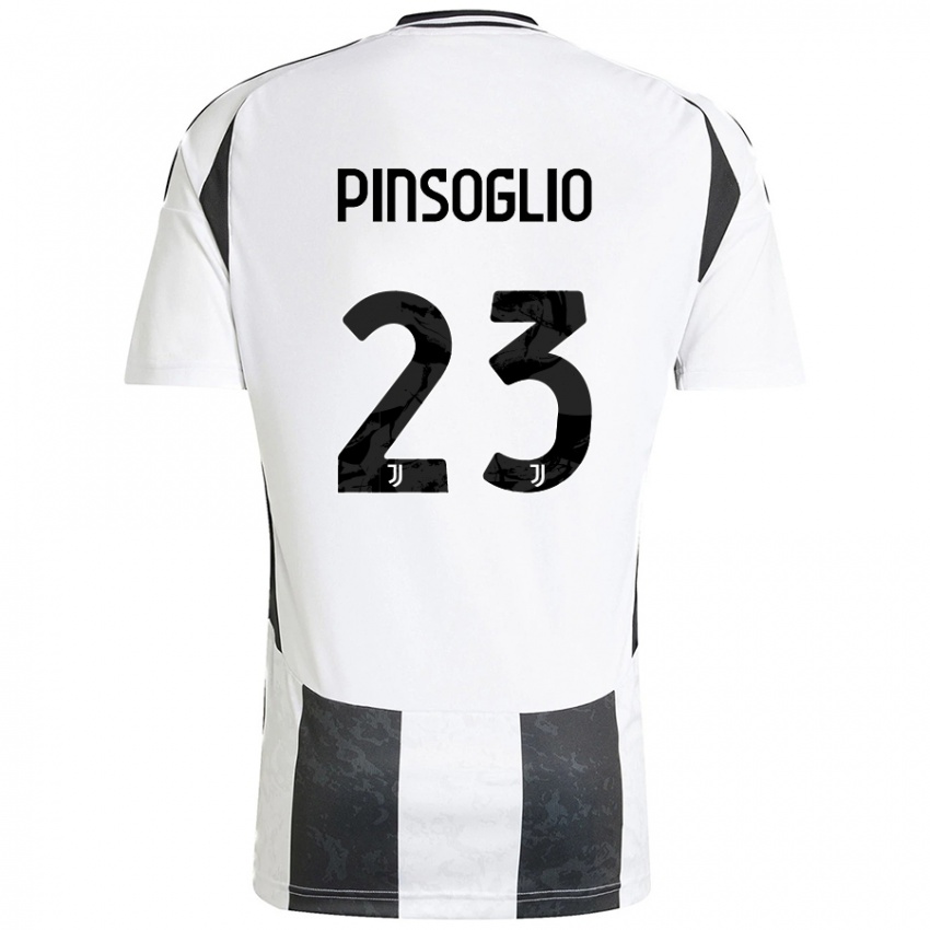 Niño Camiseta Carlo Pinsoglio #23 Blanco Negro 1ª Equipación 2024/25 La Camisa México