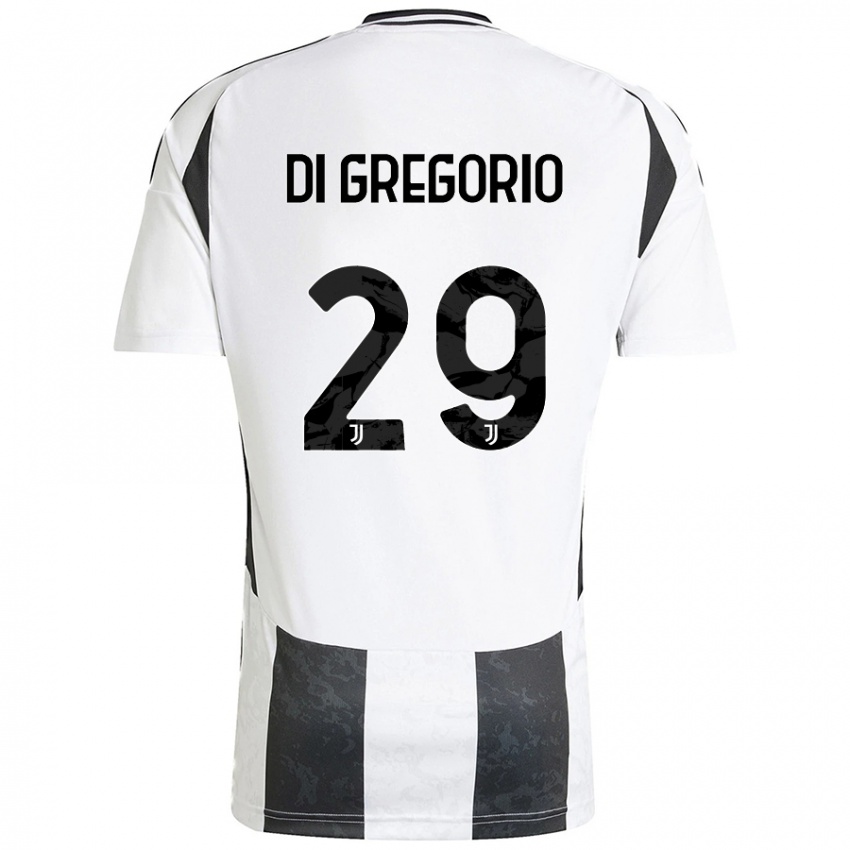 Niño Camiseta Michele Di Gregorio #29 Blanco Negro 1ª Equipación 2024/25 La Camisa México