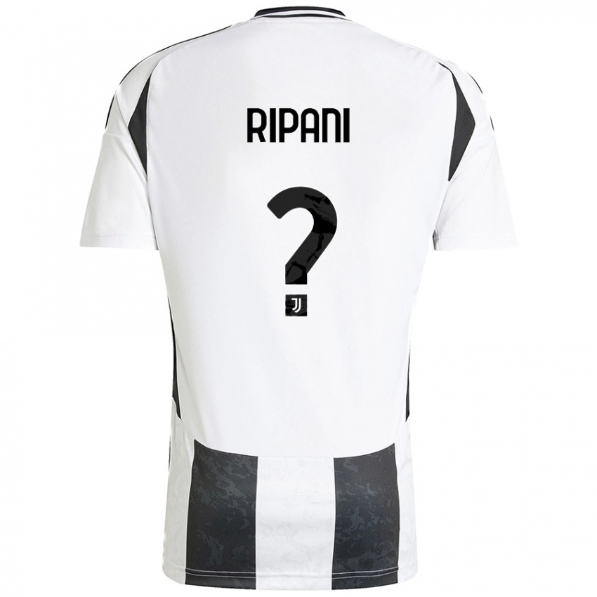 Niño Camiseta Diego Ripani #0 Blanco Negro 1ª Equipación 2024/25 La Camisa México