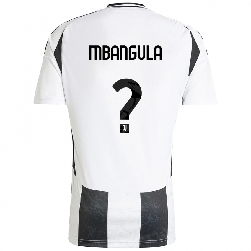 Niño Camiseta Samuel Mbangula #0 Blanco Negro 1ª Equipación 2024/25 La Camisa México