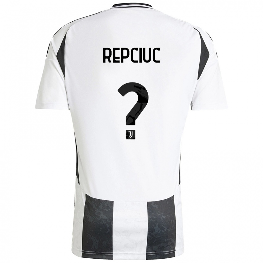 Niño Camiseta Gabriel Repciuc #0 Blanco Negro 1ª Equipación 2024/25 La Camisa México