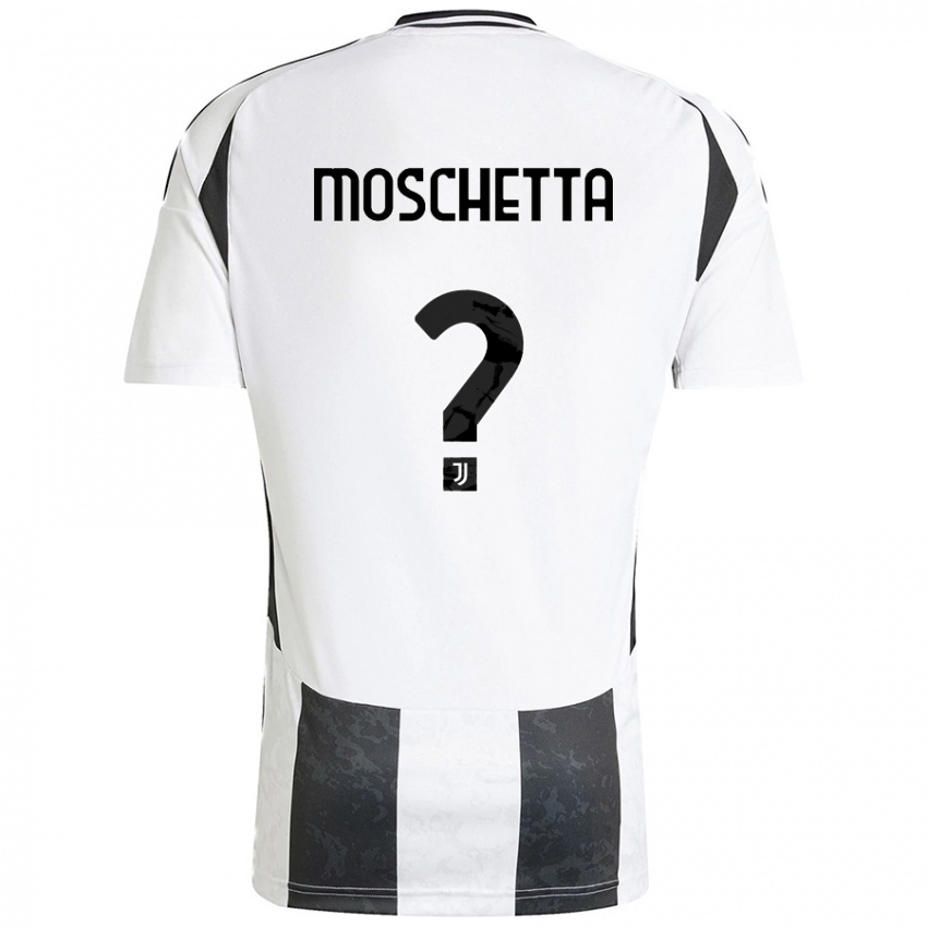 Niño Camiseta Lorenzo Moschetta #0 Blanco Negro 1ª Equipación 2024/25 La Camisa México