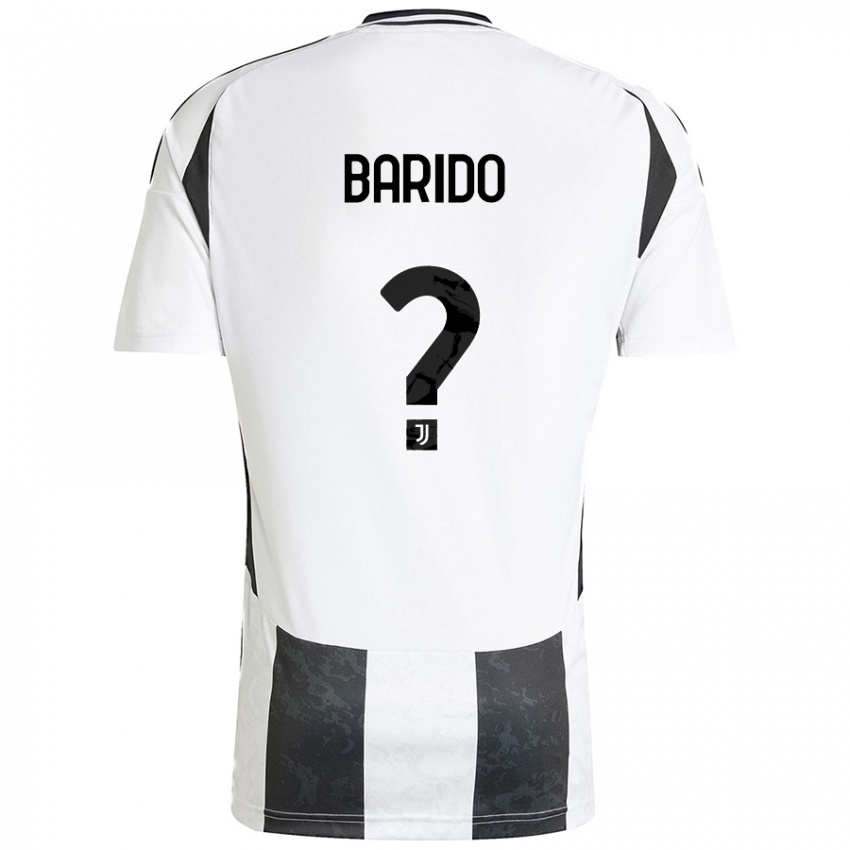 Niño Camiseta Francisco Barido #0 Blanco Negro 1ª Equipación 2024/25 La Camisa México