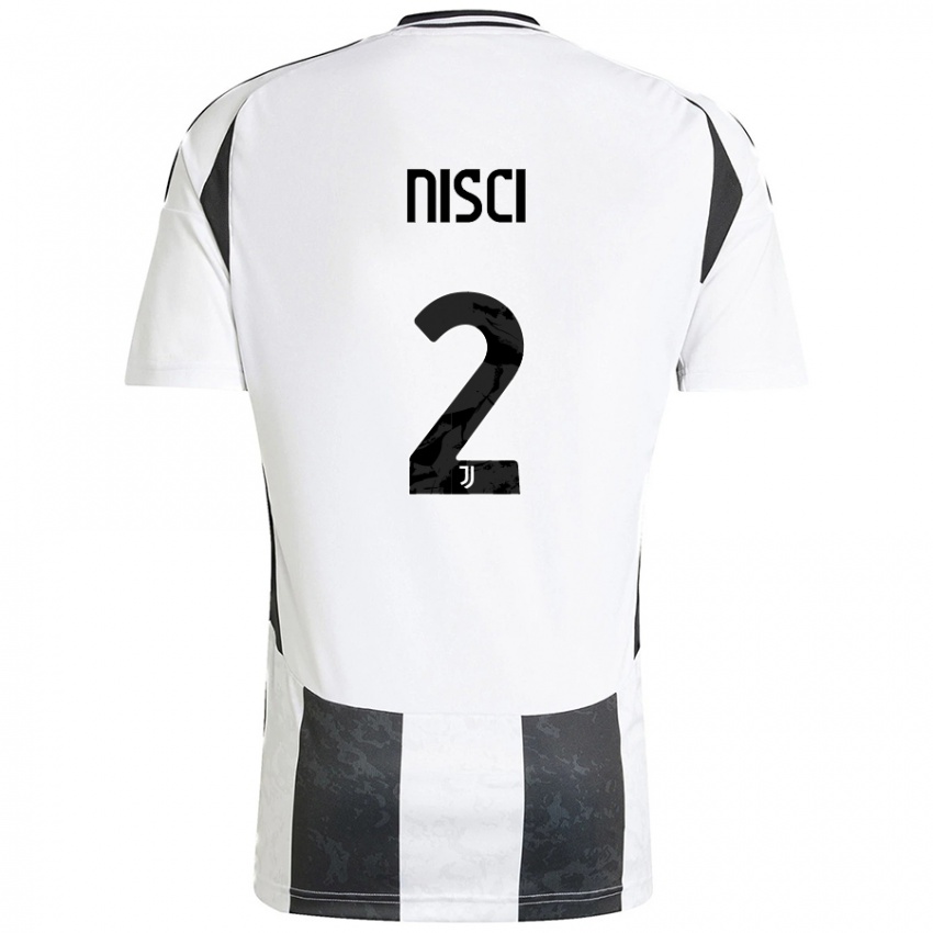 Niño Camiseta Alessandro Nisci #2 Blanco Negro 1ª Equipación 2024/25 La Camisa México