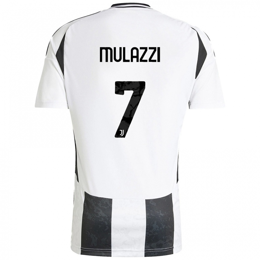 Niño Camiseta Gabriele Mulazzi #7 Blanco Negro 1ª Equipación 2024/25 La Camisa México