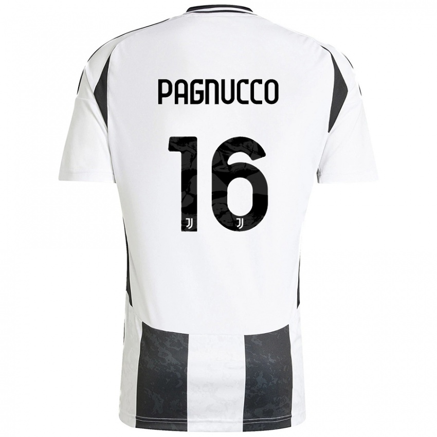 Niño Camiseta Filippo Pagnucco #16 Blanco Negro 1ª Equipación 2024/25 La Camisa México