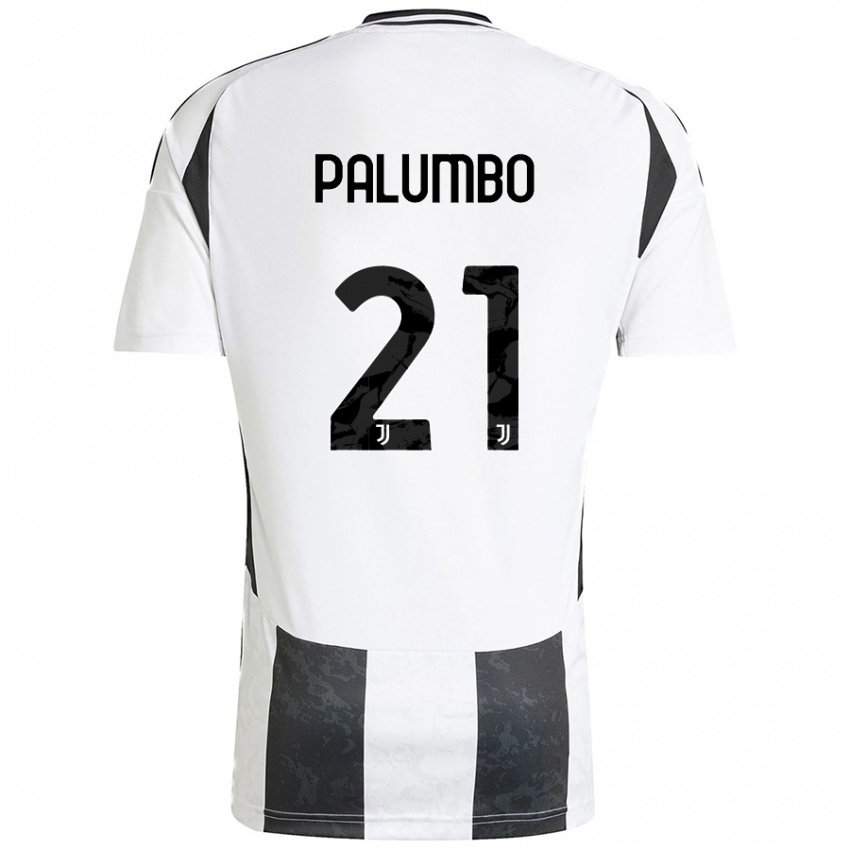 Niño Camiseta Martin Palumbo #21 Blanco Negro 1ª Equipación 2024/25 La Camisa México