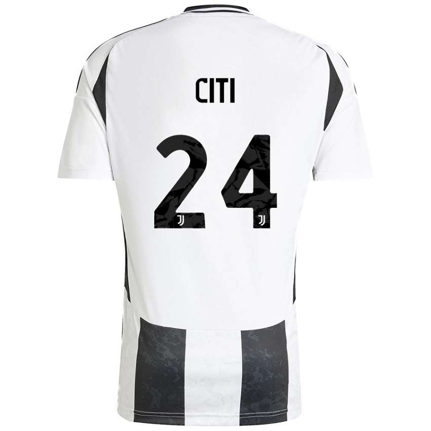 Niño Camiseta Alessandro Citi #24 Blanco Negro 1ª Equipación 2024/25 La Camisa México