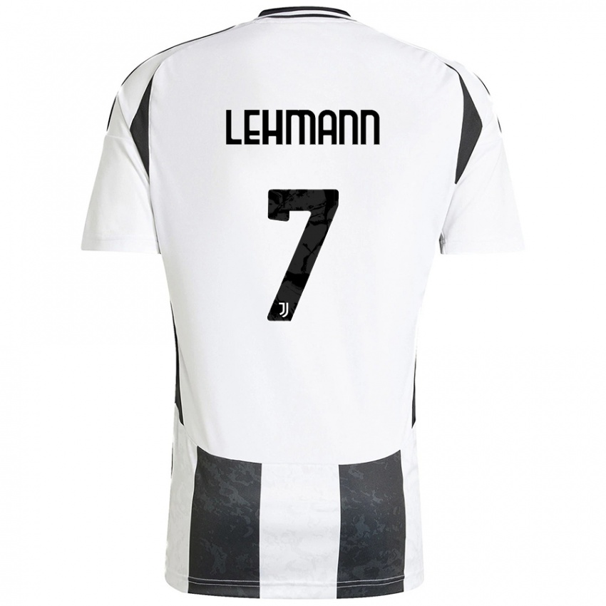 Niño Camiseta Alisha Lehmann #7 Blanco Negro 1ª Equipación 2024/25 La Camisa México