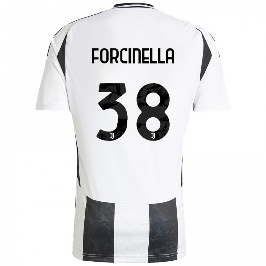 Niño Camiseta Camilla Forcinella #38 Blanco Negro 1ª Equipación 2024/25 La Camisa México