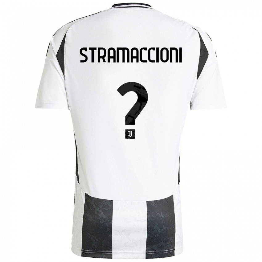 Niño Camiseta Diego Stramaccioni #0 Blanco Negro 1ª Equipación 2024/25 La Camisa México