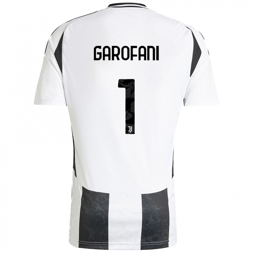 Niño Camiseta Giovanni Garofani #1 Blanco Negro 1ª Equipación 2024/25 La Camisa México