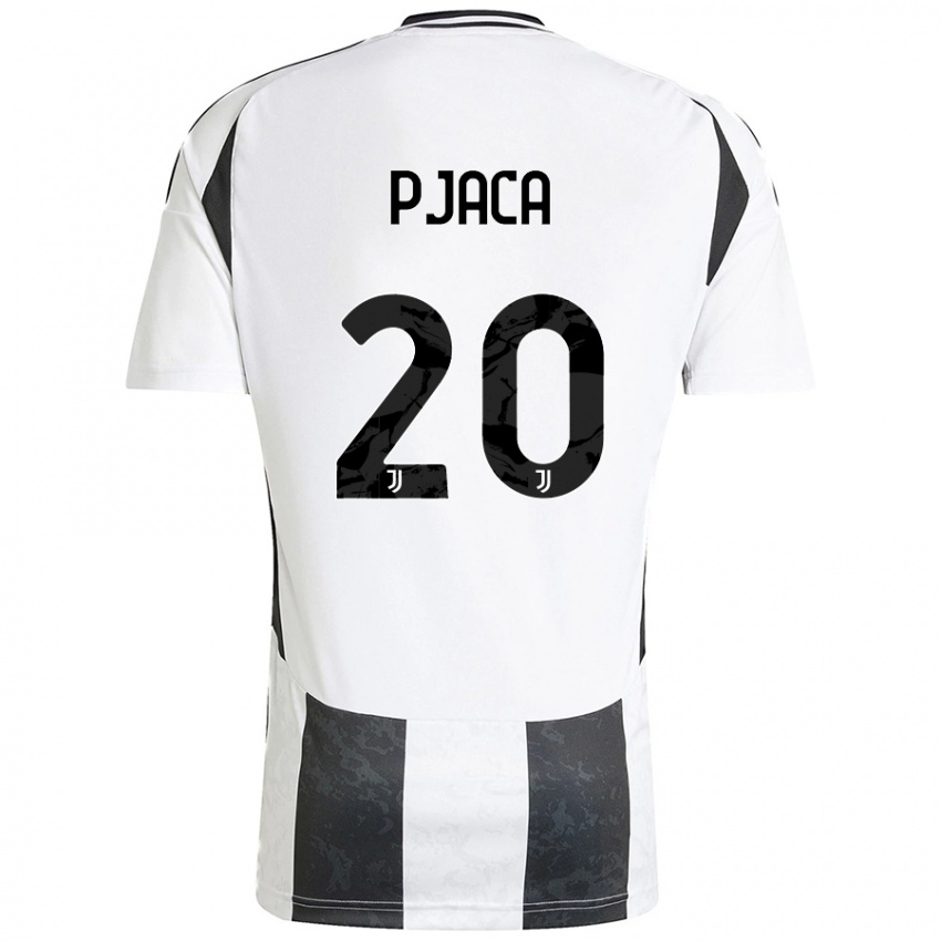 Niño Camiseta Marko Pjaca #20 Blanco Negro 1ª Equipación 2024/25 La Camisa México