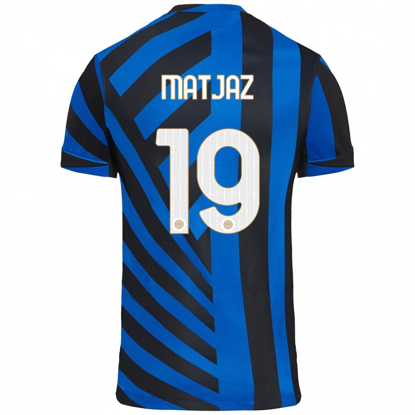 Niño Camiseta Samo Matjaz #19 Azul Negro 1ª Equipación 2024/25 La Camisa México