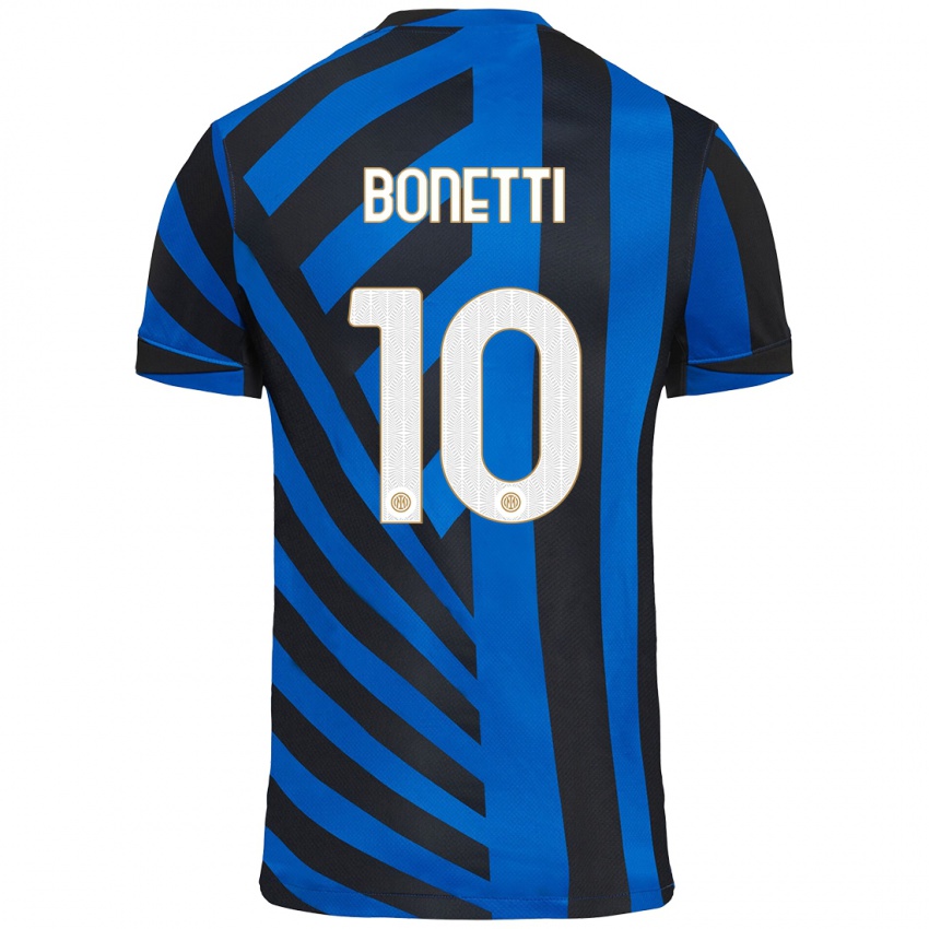 Niño Camiseta Tatiana Bonetti #10 Azul Negro 1ª Equipación 2024/25 La Camisa México