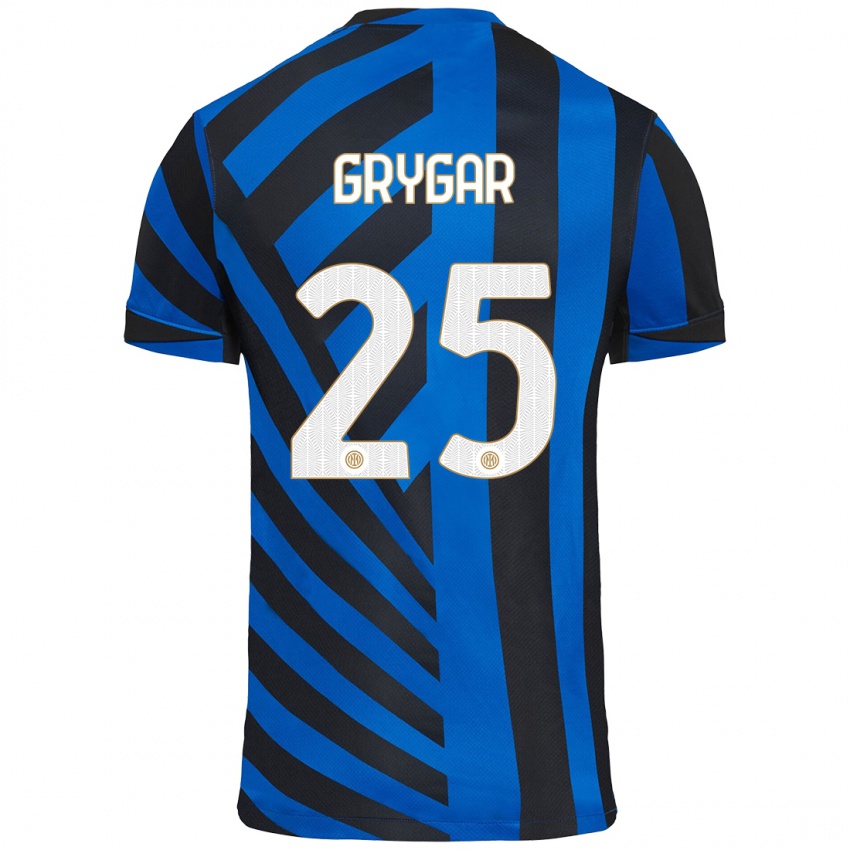 Niño Camiseta Samuel Grygar #25 Azul Negro 1ª Equipación 2024/25 La Camisa México