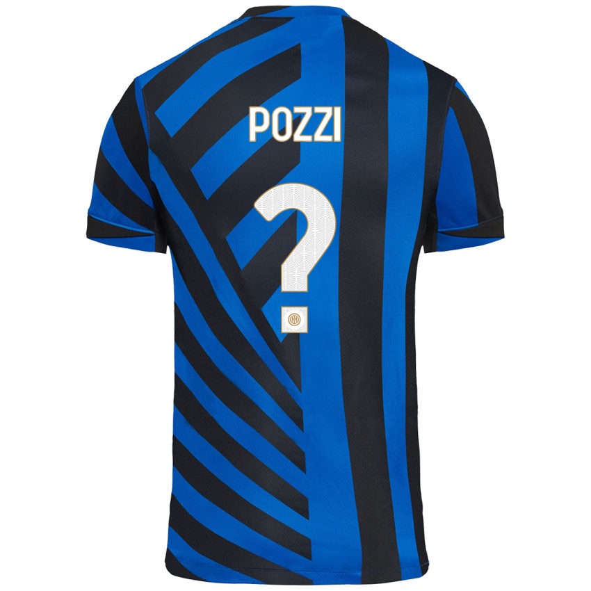 Niño Camiseta Andrea Pozzi #0 Azul Negro 1ª Equipación 2024/25 La Camisa México