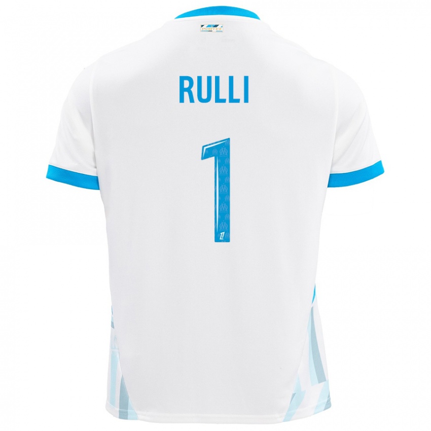 Niño Camiseta Gerónimo Rulli #1 Blanco Azul Cielo 1ª Equipación 2024/25 La Camisa México