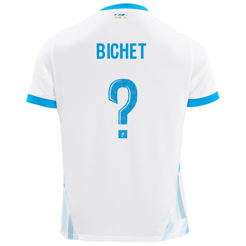 Niño Camiseta Tristan Bichet #0 Blanco Azul Cielo 1ª Equipación 2024/25 La Camisa México