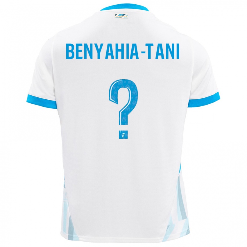 Niño Camiseta Aylan Benyahia-Tani #0 Blanco Azul Cielo 1ª Equipación 2024/25 La Camisa México