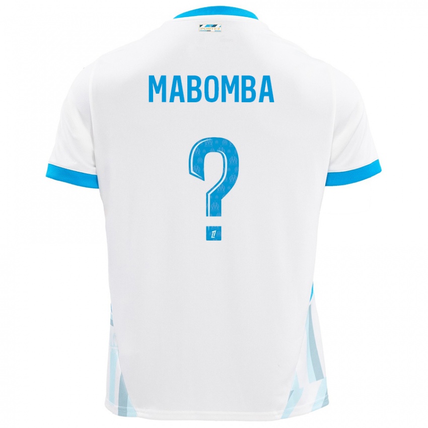 Niño Camiseta Daniel Mabomba #0 Blanco Azul Cielo 1ª Equipación 2024/25 La Camisa México