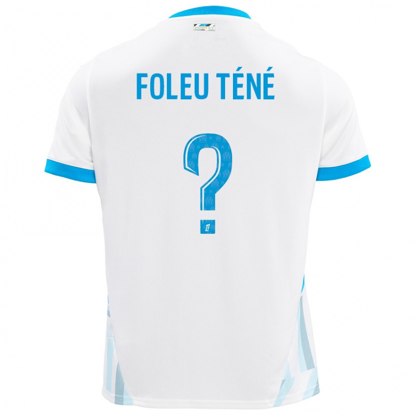 Niño Camiseta Krys Foleu Téné #0 Blanco Azul Cielo 1ª Equipación 2024/25 La Camisa México