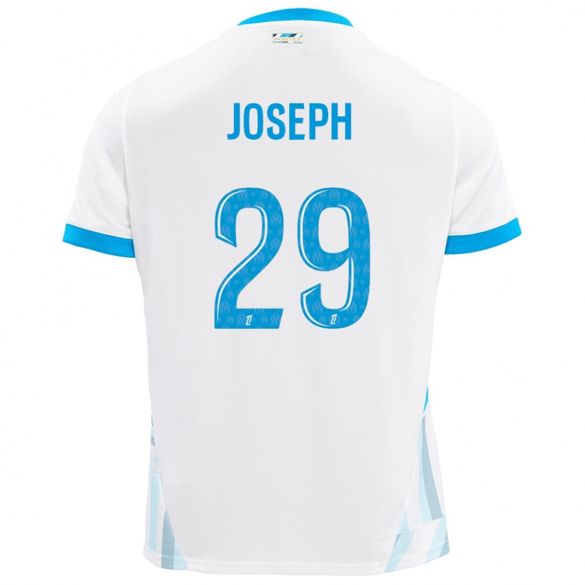 Niño Camiseta Darlina Joseph #29 Blanco Azul Cielo 1ª Equipación 2024/25 La Camisa México