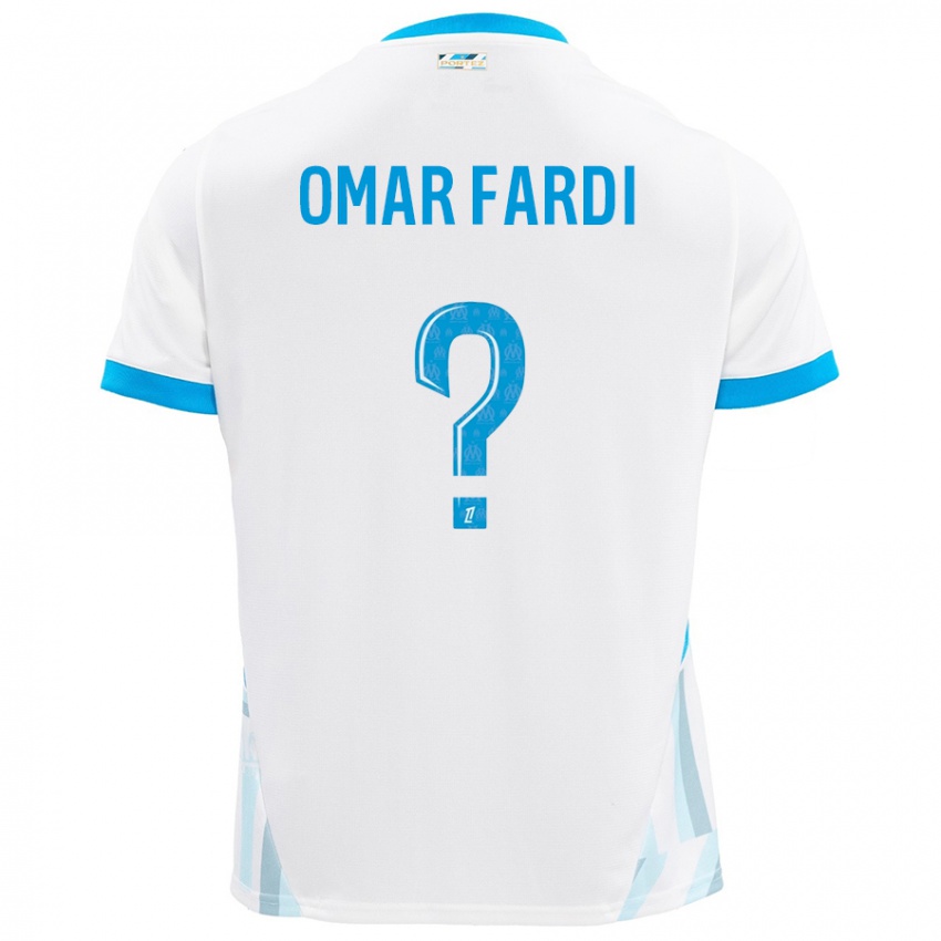 Niño Camiseta El Omar Fardi #0 Blanco Azul Cielo 1ª Equipación 2024/25 La Camisa México