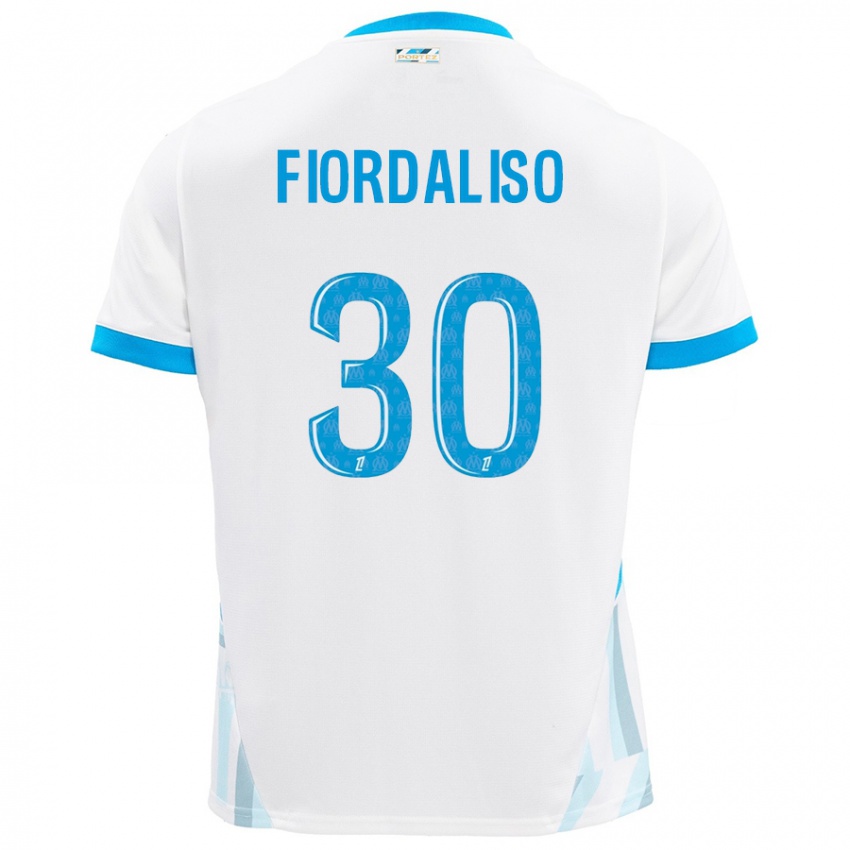 Niño Camiseta Thelma Fiordaliso #30 Blanco Azul Cielo 1ª Equipación 2024/25 La Camisa México