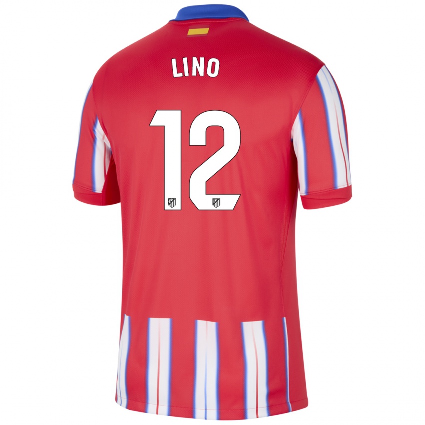 Niño Camiseta Samuel Lino #12 Rojo Blanco Azul 1ª Equipación 2024/25 La Camisa México