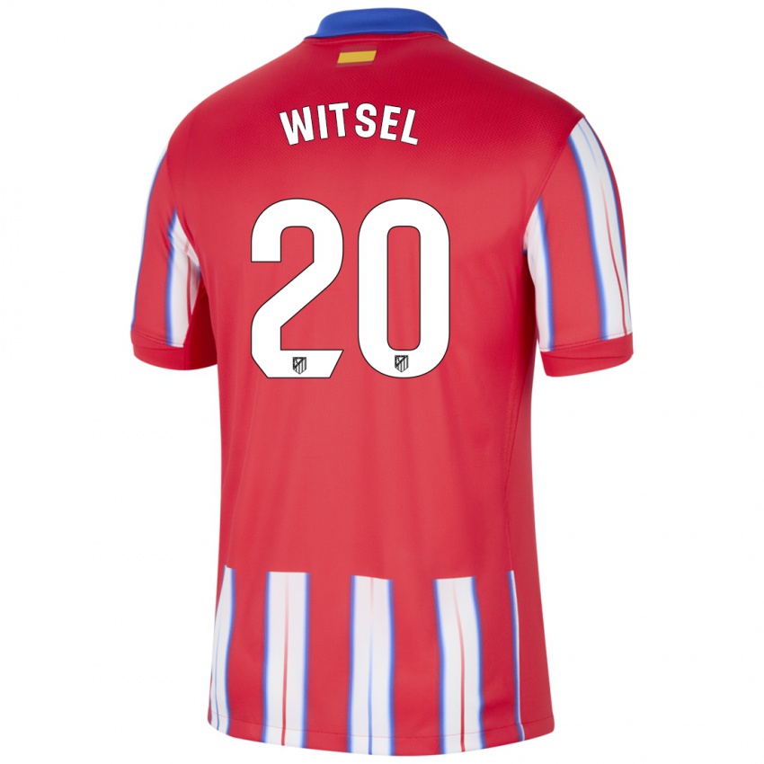 Niño Camiseta Axel Witsel #20 Rojo Blanco Azul 1ª Equipación 2024/25 La Camisa México