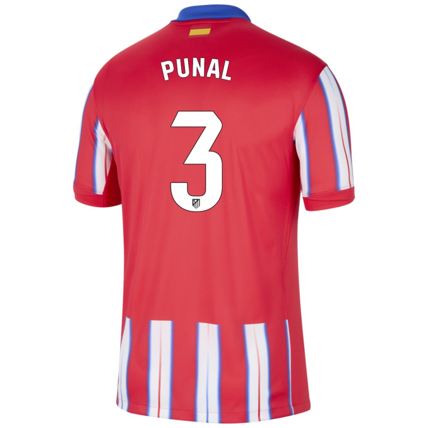 Niño Camiseta Aitor Punal #3 Rojo Blanco Azul 1ª Equipación 2024/25 La Camisa México