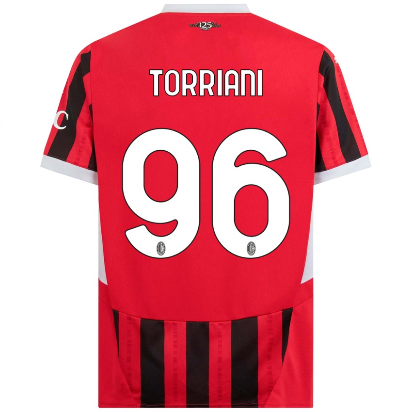 Niño Camiseta Lorenzo Torriani #96 Rojo Negro 1ª Equipación 2024/25 La Camisa México