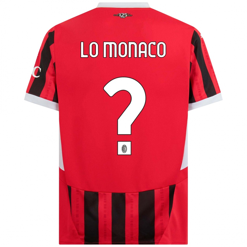 Niño Camiseta Kevin Lo Monaco #0 Rojo Negro 1ª Equipación 2024/25 La Camisa México