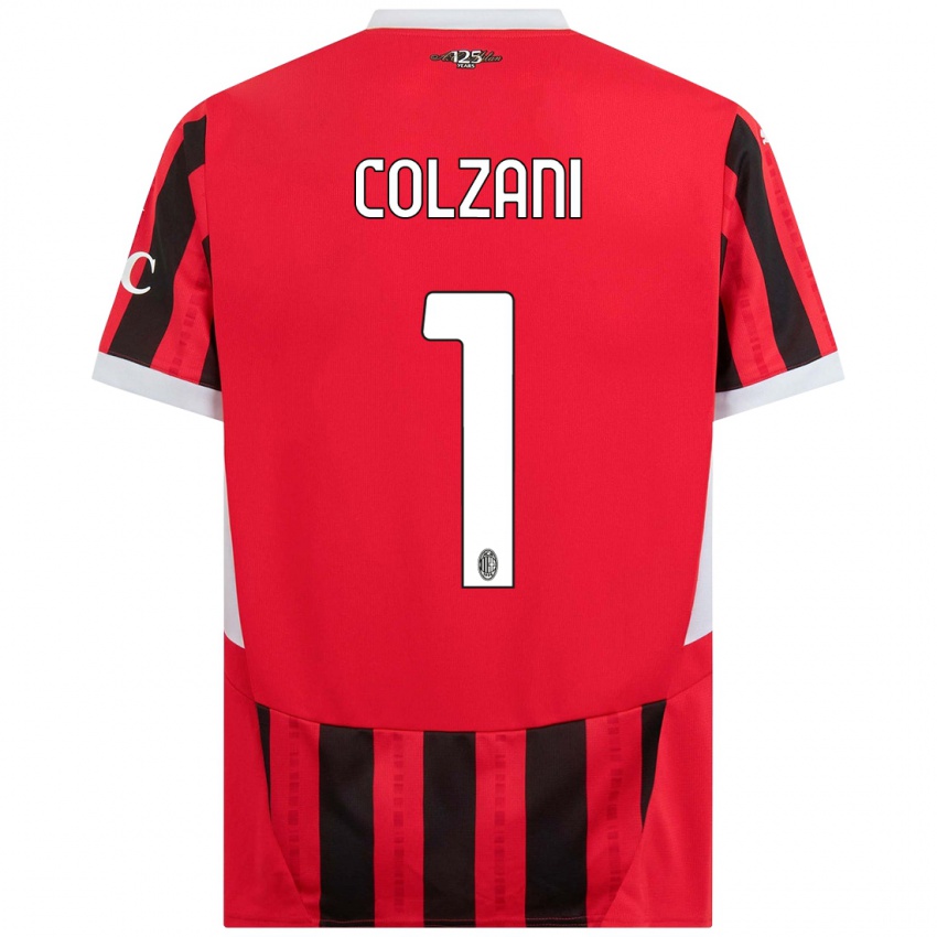 Niño Camiseta Edoardo Colzani #1 Rojo Negro 1ª Equipación 2024/25 La Camisa México