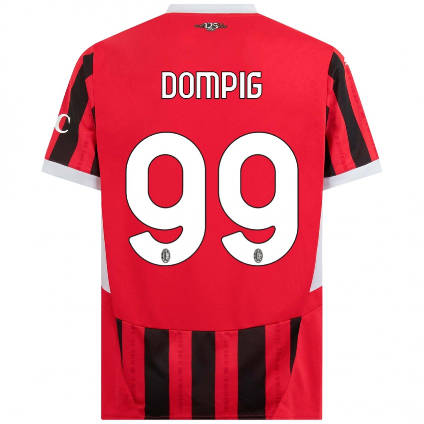 Niño Camiseta Chanté Dompig #99 Rojo Negro 1ª Equipación 2024/25 La Camisa México