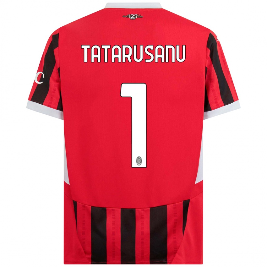 Niño Camiseta Ciprian Tatarusanu #1 Rojo Negro 1ª Equipación 2024/25 La Camisa México