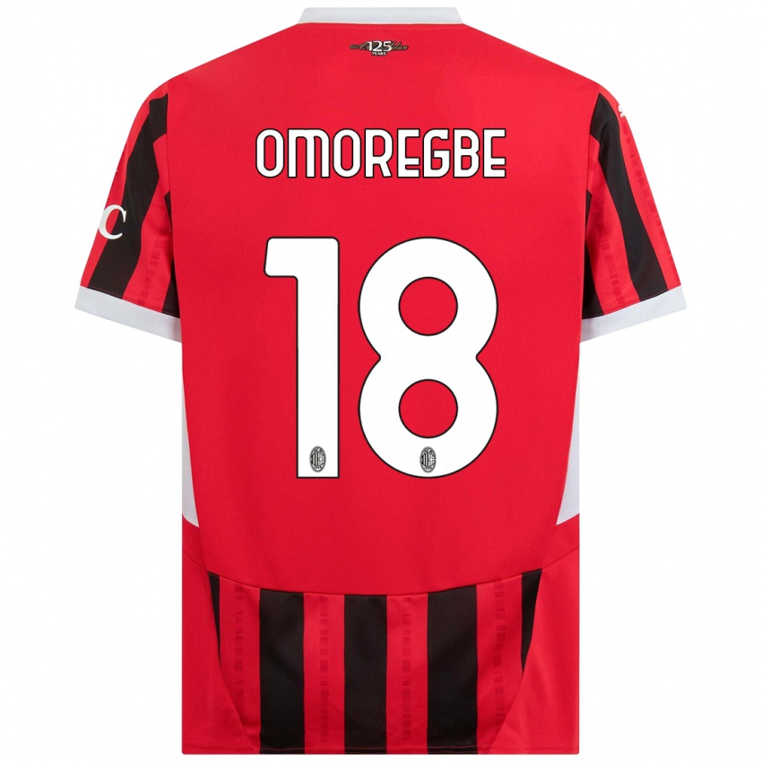 Niño Camiseta Bob Murphy Omoregbe #18 Rojo Negro 1ª Equipación 2024/25 La Camisa México